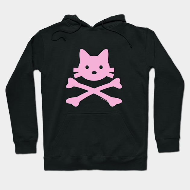 Kitty X-Bones Pink Classic Hoodie by jrotem